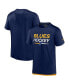 Men's Navy St. Louis Blues Authentic Pro Tech T-shirt Синий, S - фото #1