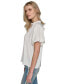 Women's V-Neck Puff-Sleeve Blouse