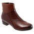 Фото #2 товара Trotters Maci T2263-294 Womens Brown Leather Zipper Ankle & Booties Boots