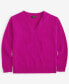 ფოტო #3 პროდუქტის Women's 100% Cashmere Ribbed V-Neck Sweater, Regular & Petites, Created for Macy's