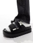 Фото #1 товара ASOS DESIGN chunky strap sandal with silver hardware