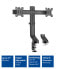 Фото #7 товара ACT Dual monitor arm office - quick height adjustment - Clamp/Bolt-through - 14 kg - 25.4 cm (10") - 68.6 cm (27") - 100 x 100 mm - Black