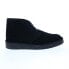 Clarks Desert Coal 26154809 Mens Black Suede Lace Up Chukkas Boots