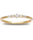 Фото #3 товара Cubic Zirconia Baguette Band in 18k Gold-Plated Sterling Silver, Created for Macy's