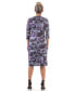 ფოტო #2 პროდუქტის Women's Faux Wrap Knee Length Cocktail Dress