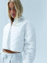 ASOS DESIGN wadded shirt in white