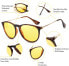 TJUTR Polarised Night Driving Glasses for Driving Women and Men Yellow Night Vision Anti-Glare Glasses - UV400