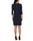 ფოტო #2 პროდუქტის Women's Pleated Ruffled-Front Sheath Dress