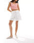 JJXX linen blend pull on shorts in white