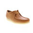 Фото #4 товара Clarks Wallabee 26168842 Mens Brown Leather Oxfords & Lace Ups Casual Shoes