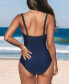 Women's Tummy Control Wrapped One Piece Swimsuit