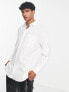 Фото #1 товара ADPT oversized cotton poplin shirt with pocket in white