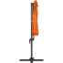 Фото #9 товара Садовый зонт Uniprodo модель UNI_UMBRELLA_2R300OR_N (округлый, подвесной, поворотный) - полиэстер, алюминий, сталь, 300 см, оранжевый