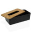 Фото #4 товара Коробка для салфеток Versa Бамбук полипропилен 13,1 x 8,6 x 26,1 cm Чёрный