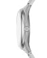 ფოტო #2 პროდუქტის Women's Janelle Three-Hand Silver-Tone Stainless Steel Bracelet Watch 42mm
