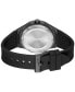 ფოტო #3 პროდუქტის Men's Lit for Him Quartz Black Silicone Watch 42mm