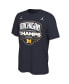 Men's Navy Michigan Wolverines College Football Playoff 2023 National Champions Celebration T-shirt