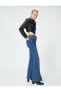 Фото #2 товара İspanyol Paça Kot Pantolon Yüksek Bel - Victoria Jeans