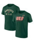 Men's Green Minnesota Wild Wordmark Two-Pack T-shirt Set