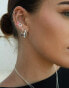 Фото #1 товара Seol + Gold x Sophie Floyd sterling silver edged creole hoop earrings