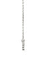 ფოტო #2 პროდუქტის Moissanite Fixed Cross Necklace (1/5 Carat Total Weight Certified Diamond Equivalent) in 14K White Gold