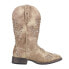 Фото #1 товара Roper Kennedy Glitter Tooled Inlay Square Toe Cowboy Womens Beige Casual Boots