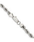 ფოტო #2 პროდუქტის Stainless Steel 6mm Rope Chain Necklace