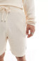 The Couture Club co-ord emblem knitted shorts in off white Белый, S - фото #4