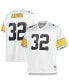 Фото #4 товара Men's Franco Harris White Pittsburgh Steelers Big and Tall 1976 Retired Player Replica Jersey