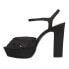 Nina Skylynn Platform Block Heels Womens Black Dress Sandals SKYLYNN-FP-BLKPEA