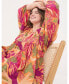 Plus Size Jocelyn Tropical Floral Midi Dress