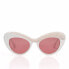 Фото #1 товара женские солнцезащитные очки овальные белые Starlite Design (55 mm)