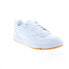 Фото #4 товара Reebok BB 4000 II Mens White Leather Lace Up Lifestyle Sneakers Shoes
