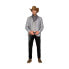 Costume for Adults My Other Me Grey M/L Gunman (4 Pieces)