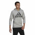 Фото #6 товара Толстовка с капюшоном мужская Adidas Essentials Fleece Big Logo Серый