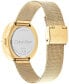 Women's Multifunction Gold-Tone Stainless Steel Mesh Bracelet Watch 38mm