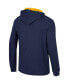 Men's Navy Michigan Wolverines Affirmative Thermal Hoodie Long Sleeve T-shirt