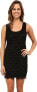Фото #1 товара RSVP 241383 Womens Playful Sleeveless Fringe Sheath Dress Black Size 10