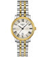 Women's Swiss Carson Premium Two-Tone Stainless Steel Bracelet Watch 30mm