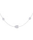 ფოტო #1 პროდუქტის Avani Raindrop Design Layered Sterling Silver Diamond Women Necklace