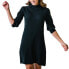 Фото #1 товара Women's Long Puff Sleeve Mock Neck Sweater Dress