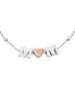 ფოტო #2 პროდუქტის Dainty Delicate Block Letters Station Rose Heart MOM Word Bracelet For Women Mother Sterling Silver 7.5 Inch