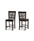 Фото #2 товара Caron Modern and Contemporary Transitional 2-Piece Finished Wood Counter Stool Set