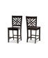 Caron Modern and Contemporary Transitional 2-Piece Finished Wood Counter Stool Set