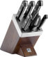 Zwilling Gourmet - Knife/cutlery block set - Stainless steel - Plastic - Wood - Stainless steel - Wood