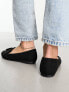 Фото #2 товара New Look suedette fringe loafer in black