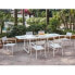 Фото #2 товара Набор садовой мебели AUCUNE Garden Meal Set - ausziehbarer Tisch 160-240 cm und 6 Sessel - Aluminiumrahmen - Weiß