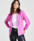 Фото #1 товара Women's Ruched 3/4-Sleeve Knit Blazer, Created for Macy's