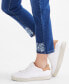 Фото #3 товара Petite High-Rise High-Cuff Embroidered Capri Jeans, Created for Macy's