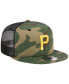 Фото #4 товара Men's Camo Pittsburgh Pirates Woodland Camo Trucker 9FIFTY Snapback Hat